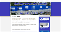 Desktop Screenshot of anhaengercenter-spandau.de