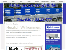 Tablet Screenshot of anhaengercenter-spandau.de